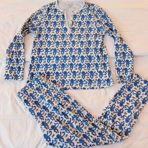 Roller Rabbit Blue Monkey Pajamas